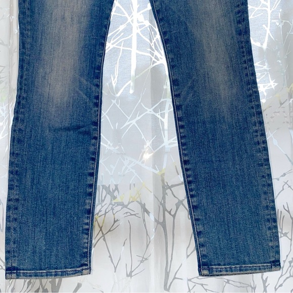 MOTHER LOOKER LIGHT BLUE WELL PLAYED MID RISE ANKLE CROP SKINNY STRETCHY JEANS - Picture 6 of 10